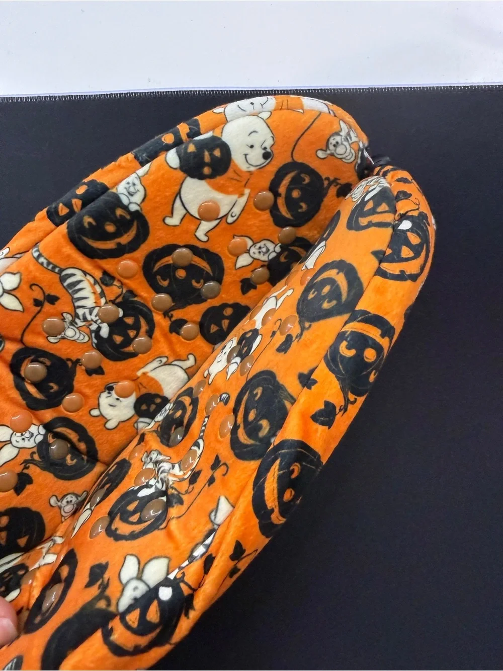 Disney Winnie The Pooh Womens 4-10 Halloween Slipper Sock Slippers with Grips